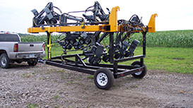 corn detasseling head trailer