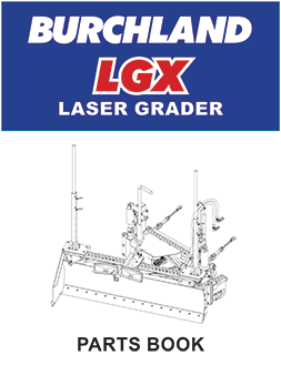 Burchland LGX Laser Grader Parts Book