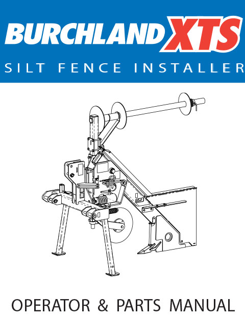 Burchland XTS Silt Fence Installer Parts Book
